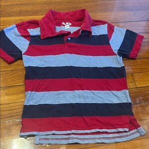 Red and Blue Striped Polo